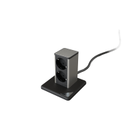 STAND UP 2хКОНТАКТ ШУКО, ЧЕРЕН/ИНОКС