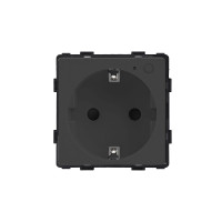 ELEMENT Zigbee Schuko контакт 16A, с мониторинг на консумацията, черен