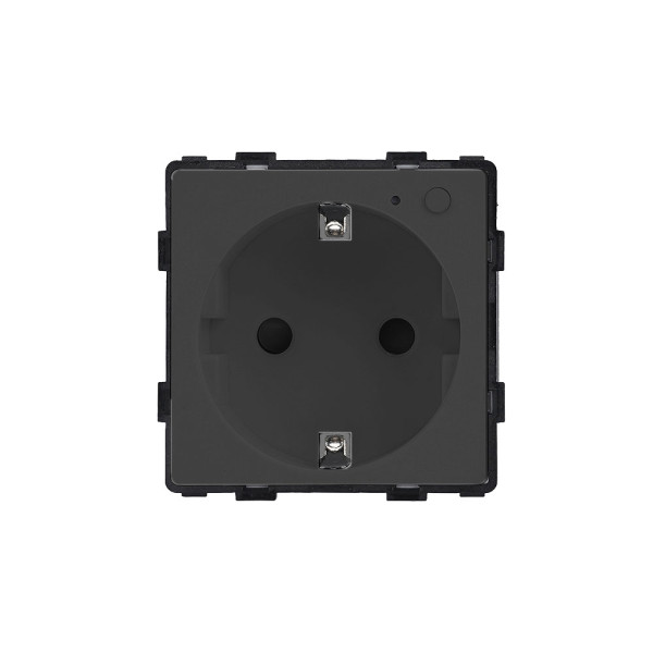 ELEMENT Zigbee Schuko контакт 16A, с мониторинг на консумацията, черен