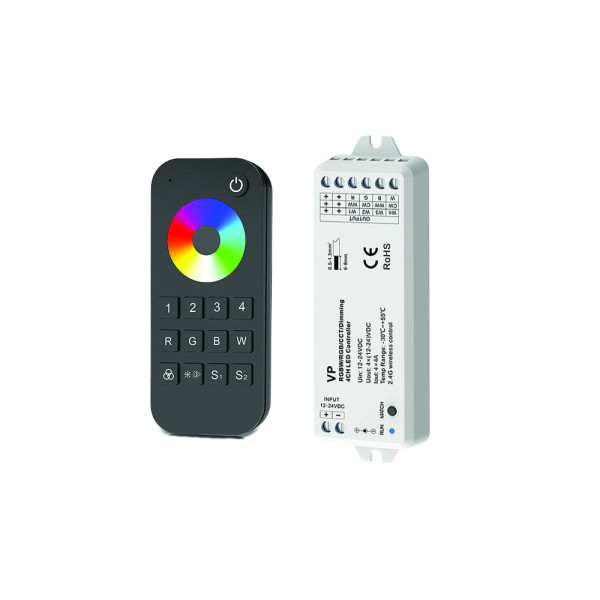 RT4+VP 4 КАНАЛЕН КОНТРОЛЕР С ДИСТ.16А, К-Т