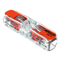 WAGO 221 INLINE КЛЕМА, 2 ПРОВОДНА 0,02-4 MM2