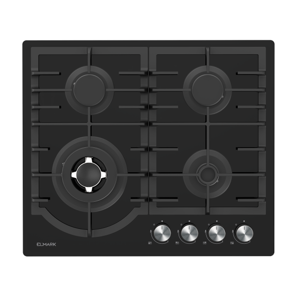 ELMARK Стъклен газов котлон с Wok 60cm EL-60GH096W