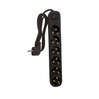 РАЗКЛОНИТЕЛ ШЕСТОРЕН 2M H05VV- F 3G1.5MM2, ЧЕРЕН