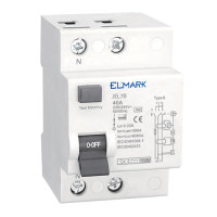 ЕЛЕКТРОМАГНИТНА ДЕФЕКТНОТОКОВА ЗАЩИТА RCCB JEL1B 10KA 2P ТИП B 63A/300MA