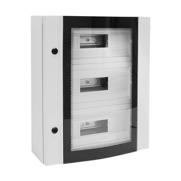 МЕТАЛНО ТАБЛО ELOX 45 МОДУЛА ЗАКАЛЕНО СТЪКЛО, IP55