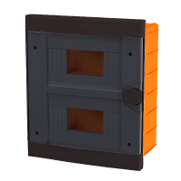 АПАРТАМЕНТНА КУТИЯ СКРИТ МОНТАЖ ТАП 16 (2X8), ЧЕРЕН