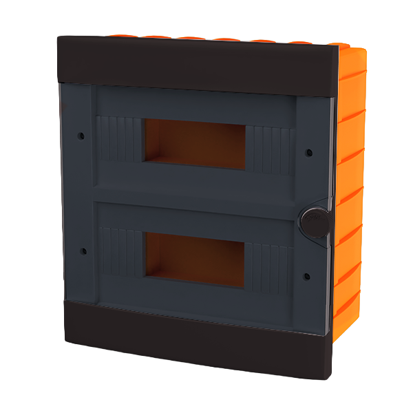 АПАРТАМЕНТНА КУТИЯ СКРИТ МОНТАЖ ТАП 24 (2X12), ЧЕРЕН