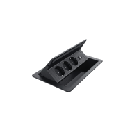 FLIP UP PUSH 3хК-Т ШУКО+1хUSB A/C 20W,ЧЕРЕН