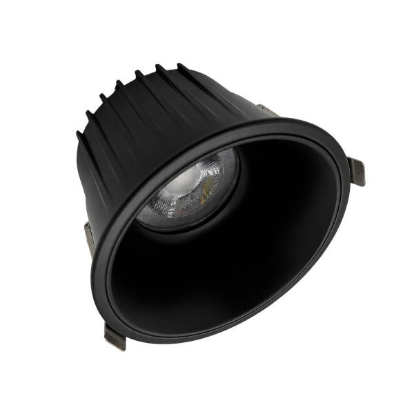EL-DL6819 LED луна 12W 230V 3CCT черна IP65