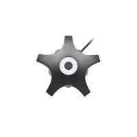 GRF355 АПЛИК ЗА СТЕНА 5X1W+2W 3000K IP54, ЧЕРЕН
