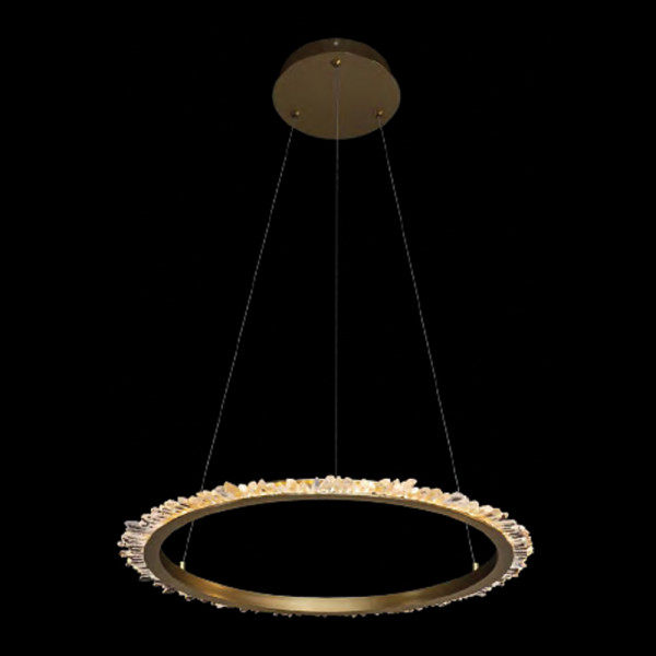 CORONA LED PENDANT 34W 3000K 660MM, GOLD