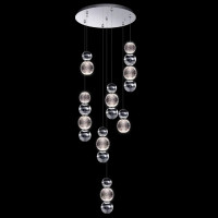 DIAMOND LED PENDANT 28W 3000K, CHROME