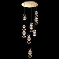 DIAMOND LED PENDANT 28W 3000K, GOLD