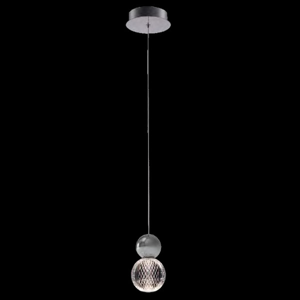 DIAMOND LED PENDANT 5W 3000K, CHROME