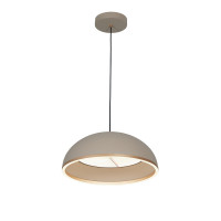 LED пендел EVELYN 36W 3CCT + 20W 4000K с дистанционно, димируем, сив