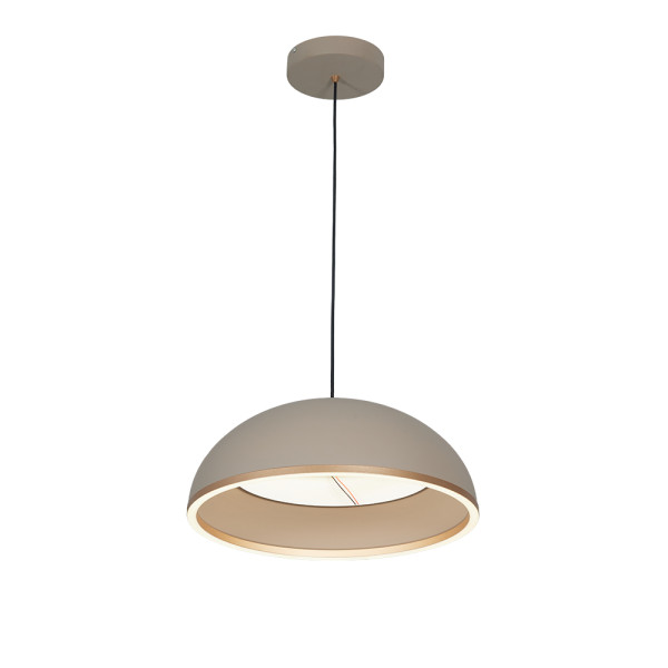 LED пендел EVELYN 36W 3CCT + 20W 4000K с дистанционно, димируем, сив
