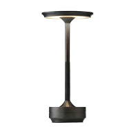 LED настолна лампа със сензорно управление и 3CCT светлина, акумулаторна, Gun Black
