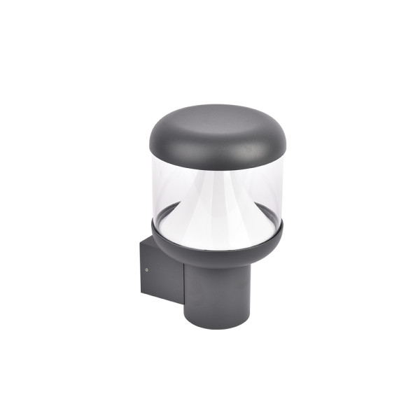 GFR2304 ГРАДИНСКИ LED АПЛИК 12W 3000K,ТЪМНО СИВ