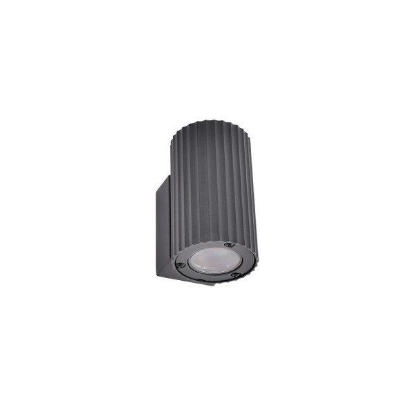 OL2521-2 ГРАДИНСКИ АПЛИК 2ХGU10 IP54,ТЪМНО СИВ