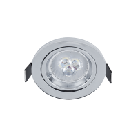 LED МЕТАЛНА КРЪГЛА ЛУНА 6W GU10 2700K ХРОМ